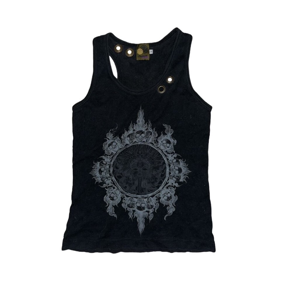 Shanit skull tank top